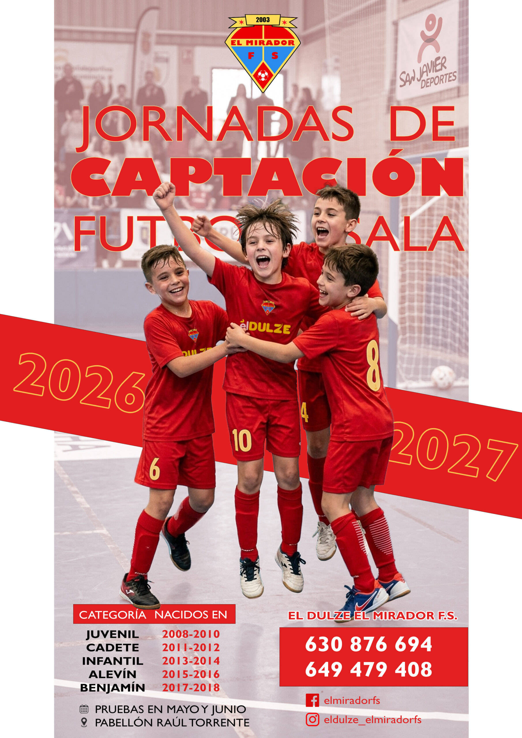 Jornadas de captación de jugadores 2026/2027